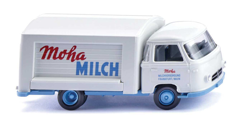 1957-1961 Borgward Concession Truck - Assembled -- Moha Milch (white, blue, red, German Lettering)