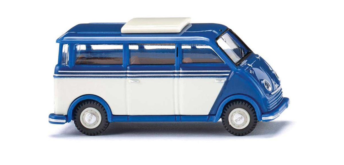 1955-1962 DKW Fast Truck Passenger Van - Assembled -- Blue, White