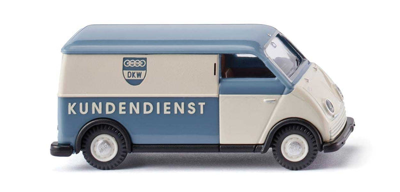 1955-1962 DKW Fast Truck Cargo Van - Assembled -- DKW Service (blue, white, German Lettering)