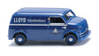 1952-1961 Lloyd LT 500 Cargo Van - Assembled -- Lloyd Kundendienst (blue, white, German Lettering)