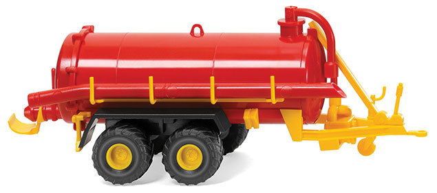 Vacuum Barrel Trailer - Assembled -- Red, Yellow