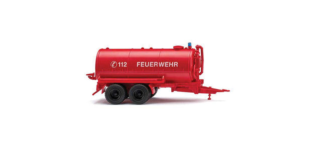 Water Trailer - Assembled -- Fire Department (red, white, German Lettering)