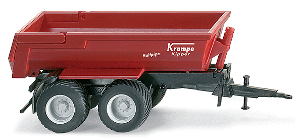 Krampe 2-Axle Dump Trailer - Assembled -- Red