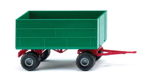 High-Side Agricultural Trailer - Assembled -- Green, Red