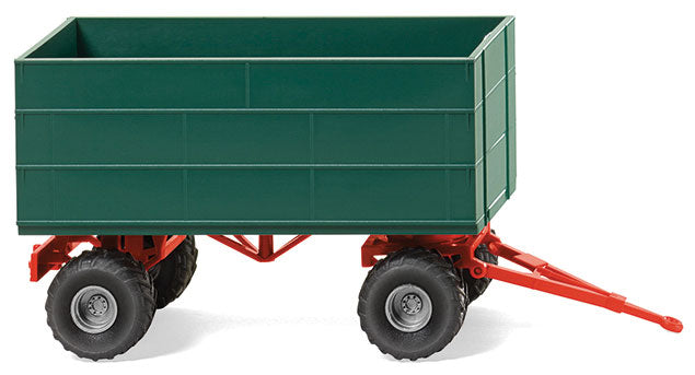 High-Side Agricultural Trailer - Assembled -- Green, Red