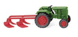 1951-1952 Normag Factor I Farm Tractor w/Plow - Assembled -- Green, Red