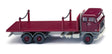 1965-1970 Volvo F88 Flatbed Truck - Assembled -- Maroon, Gray