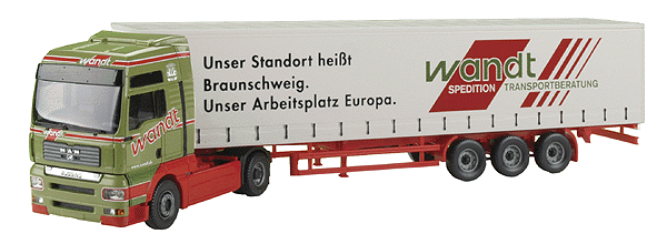 European Trucks - Tractor-Trailer - MAN TGA XXL -- w/Container Chassis - Wandt Spedition Transportberatung