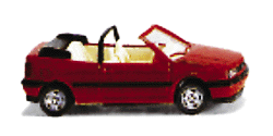 VW Golf convertible blk