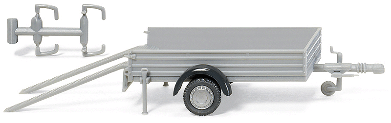 Passenger Automobile Trailer -- Silver