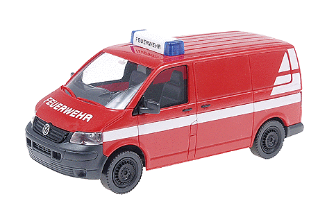 Emergency - Fire Dept. Vehicles - Volkswagen -- T5 Cargo Van Fire Brigade (red, white)