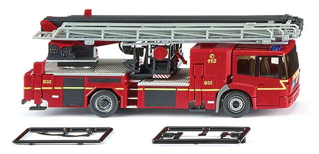 Mercedes-Benz Econic Rosenbauer B32 Fire Platform Lift Truck - Assembled -- Fire Department (red, yellow, German Lettering)