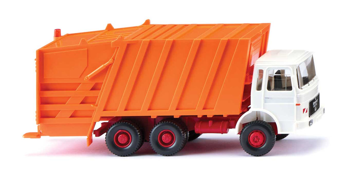 1967-1972 MAN Econic Garbage Truck - Assembled -- Orange, White