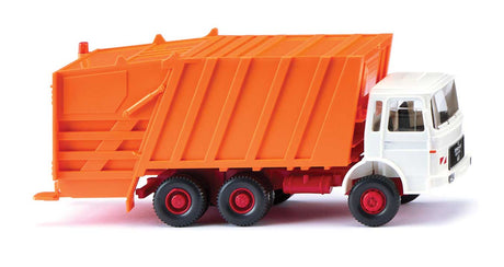 1967-1972 MAN Econic Garbage Truck - Assembled -- Orange, White