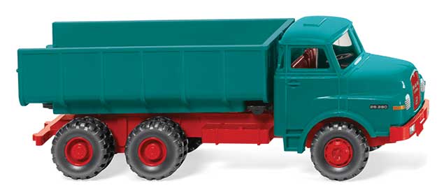 1969-1994 MAN Dump Truck - Assembled -- Blue, Red