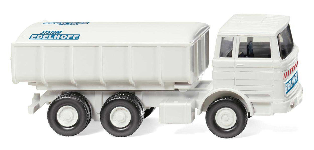 1963-1967 Mercedes-Benz NG Roll-Off Debris Dump - Assembled -- Edelhoff (white, blue, red)