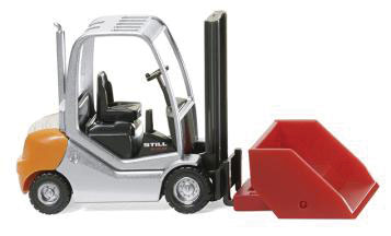 Still RX 70-25 Forklift w/Bucket - Assembled -- Silver, Orange