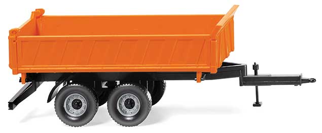Three-Way Tipper Trailer - Assembled -- Orange