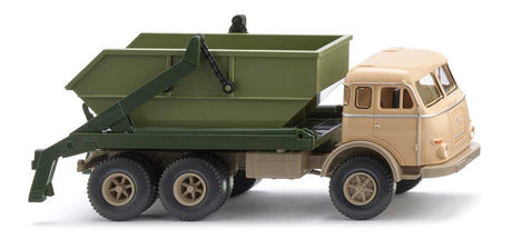 1955-1961 Henschel Skip Loader Truck - Assembled -- Beige, Green, Black