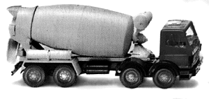 Cement truck 4-axle