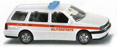 Military - Modern Austrian Army - Military Police Vehicles -- VW Golf III Variant Station Wagon (white, red stripe & lettering)
