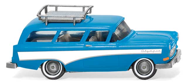 1957-1962 Opel Caravan Station Wagon - Assembled -- Blue, White