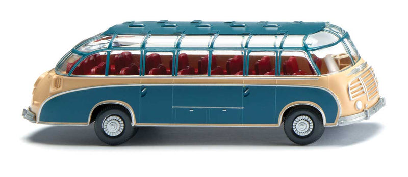 1952 Setra S8 Bus - Assembled -- Azure Blue, Beige
