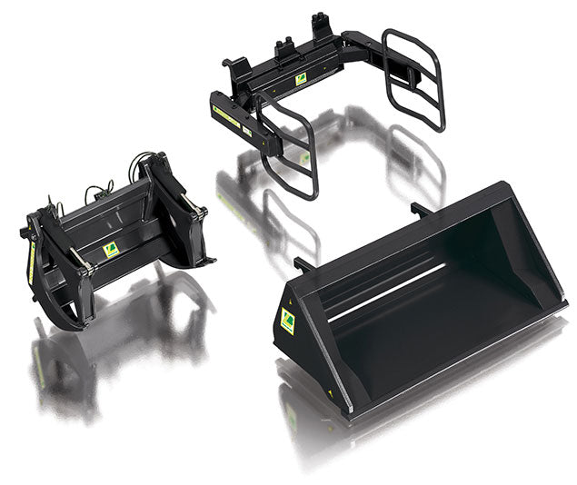 Front Loader Attachments -- Set A (black)