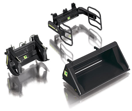 Front Loader Attachments -- Set A (black)