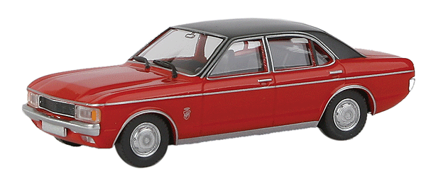 1972 Ford Granada Sedan - Assembled -- Traffic Red