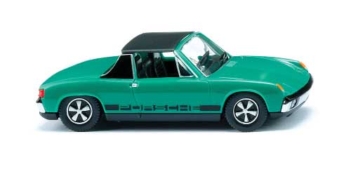 1969-1976 Porsche 914 Roadster - Assembled -- Green, Black