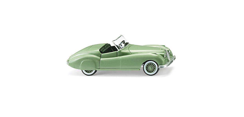 1948-1954 Jaguar XK 120 Roadster Convertible - Assembled -- Top Down (light green)