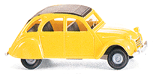 1981 Citroen 2 CV Charleston - Assembled -- 2 CV 4-Door Convertible w/Top Up (yellow)