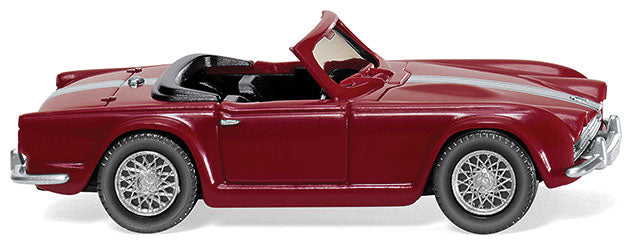 1955 TR4 Convertible w/Top Down - Assembled -- Maroon