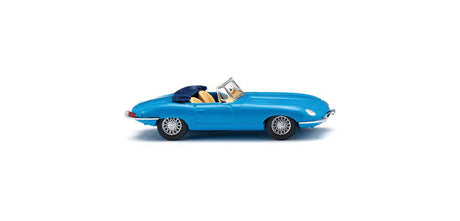 1961-1967 Jaguar E-Type Convetible - Assembled -- Top Down (blue)