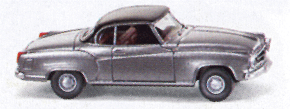 European Vehicle - Borgward Isabella Coupe -- Silver Metallic/black