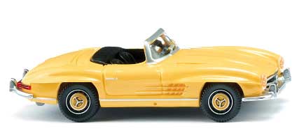 1957-1963 Mercedes-Benz 300 SL Roadster Convertible - Assembled -- Top Down (yellow)