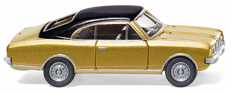Opel Commodore A Coupe - Assembled -- Gold, Black