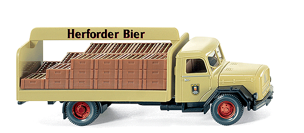 European Trucks - Magirus Mercur -- Open Beverage Delivery Truck - Herforder Bier