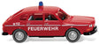 1968 Volkswagen 411 Hatchback - Assembled -- Fire Dept. (red, white, German Lettering)