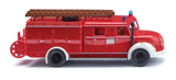 1956-1961 Magirus LF 16 Fire Truck - Assembled -- Fire Department (red, white, German Lettering)-1