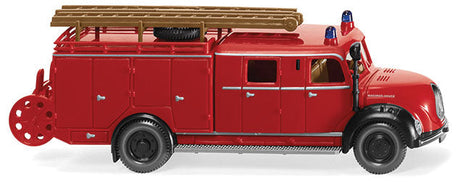 1956 Magirus LF 16 Fire Truck - Assembled -- Fire Department (red, black, German Lettering)