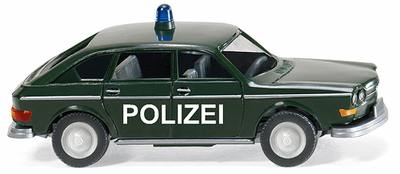 Emergency Volkswagen V 411 Saloon Station Wagon -- Police (green, German Lettering)