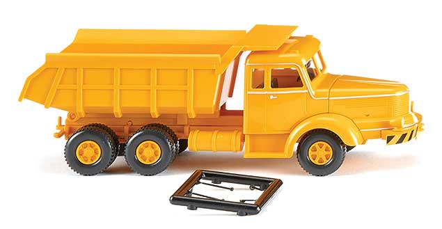 1950 Krupp Titan Dump Truck - Assembled -- Traffic Yellow
