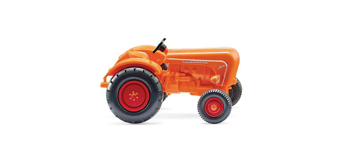 1952-1955 Allgaier Farm Tractor - Assembled -- Yellow, Red