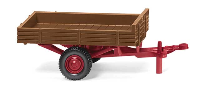1956-1961 Allgaier Single-Axle Trailer - Assembled -- Fawn Brown