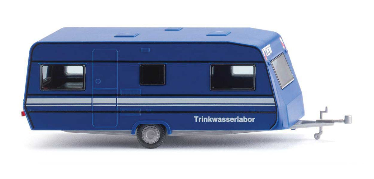 1993-1996 Dethleffs 530 Caravan Camper Trailer - Assembled -- THW (blue, white, German Lettering)