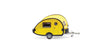 T@B Camping Trailer - Assembled -- Yellow