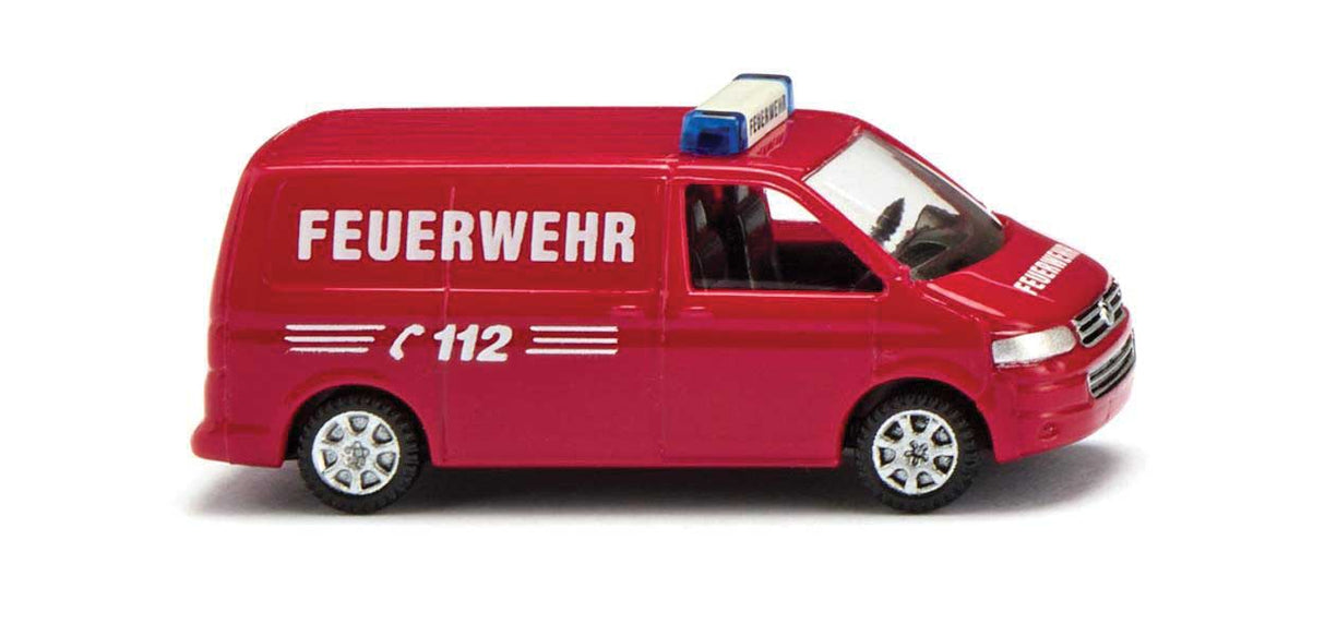 Volkswagen T5 Cargo Van Ambulance - Assembled -- Fire Department (red, white, German Lettering)