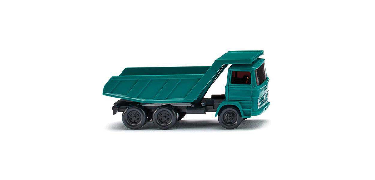 Mercedes-Benz 3-Axle Dump Truck - Assembled -- Blue